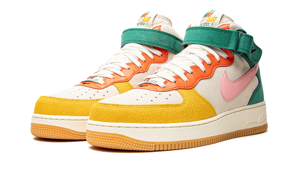 Nike Air Force 1 Vivid Sulfur and Rush Orange DR0158 100