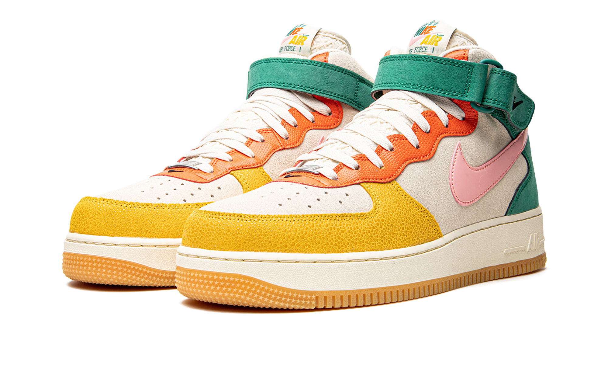 Nike Air Force 1 Vivid Sulfur and Rush Orange DR0158 100