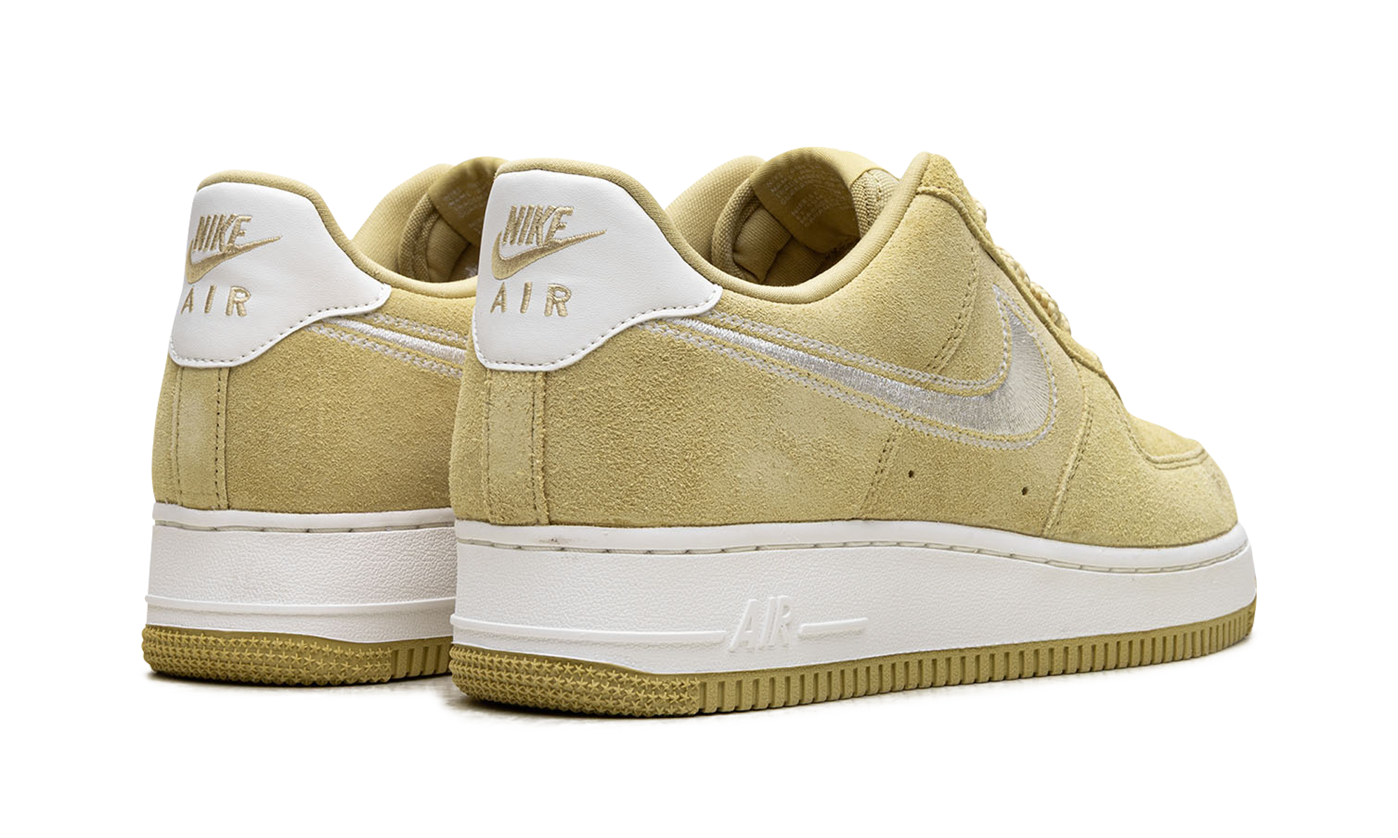 Nike Air Force 1 Low '07 LV8 Buff Gold Sail Embroidered Swoosh HJ4465 700