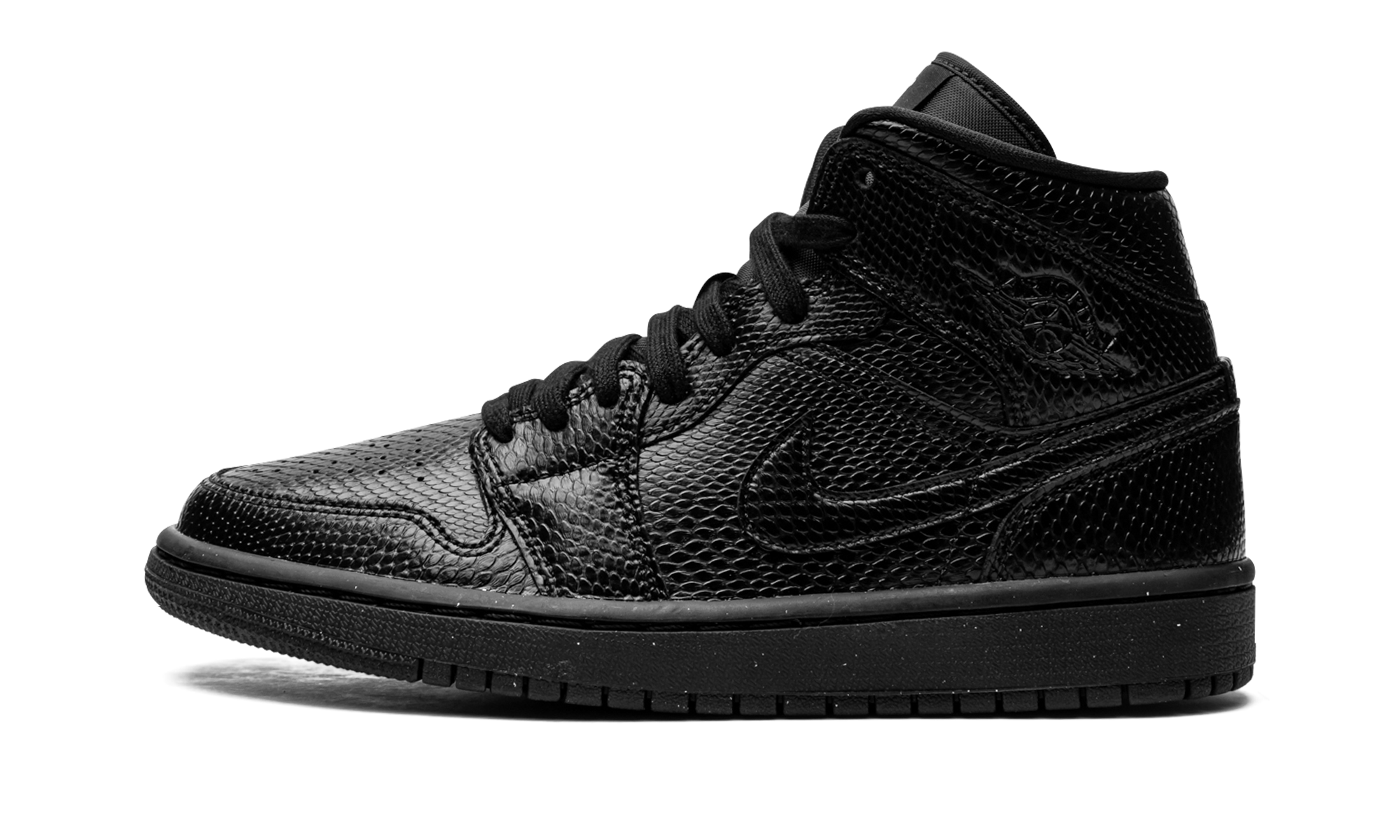 AIR JORDAN 1 MID WMNS Black Snakeskin BQ6472 010