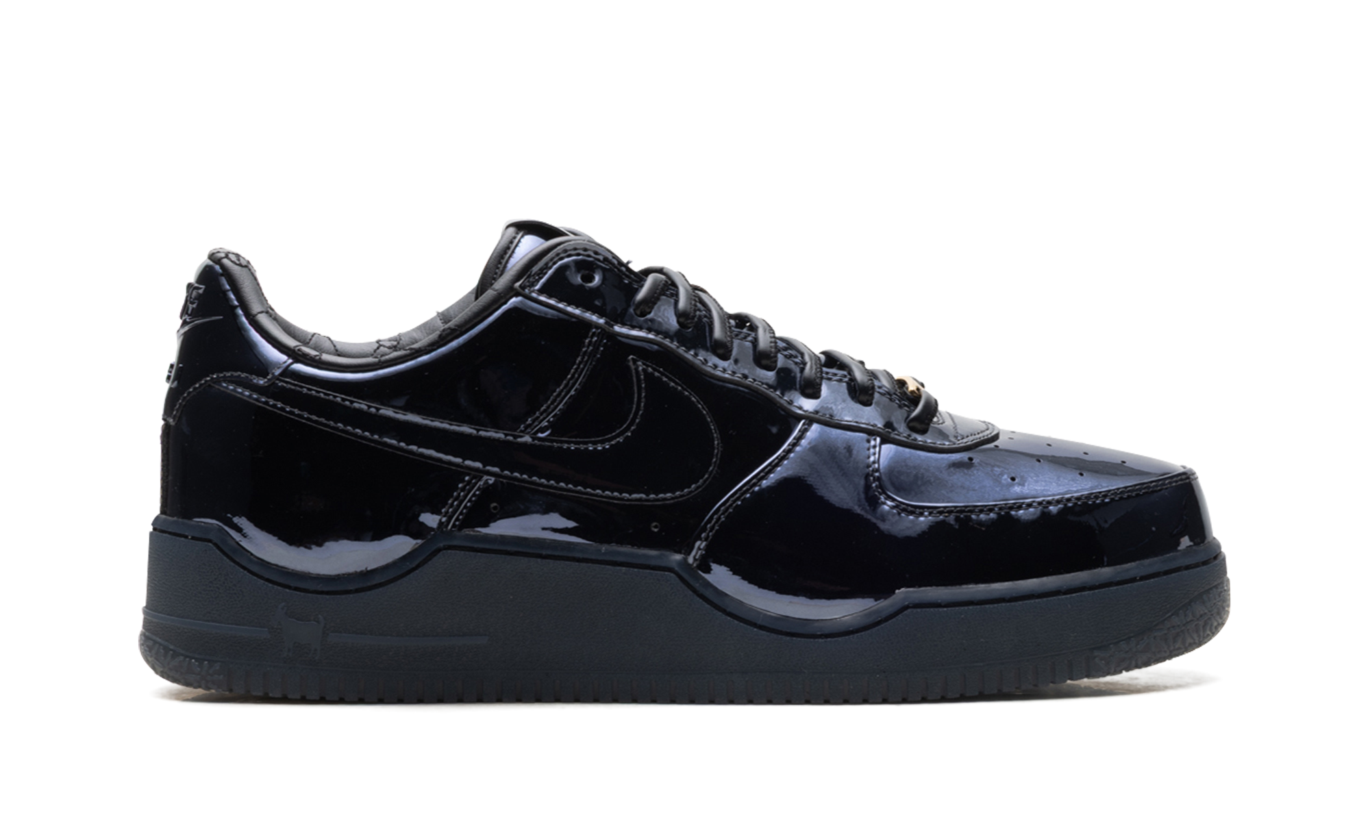 Nike Air Force 1 Low LeBron James Black Patent IO6129 001