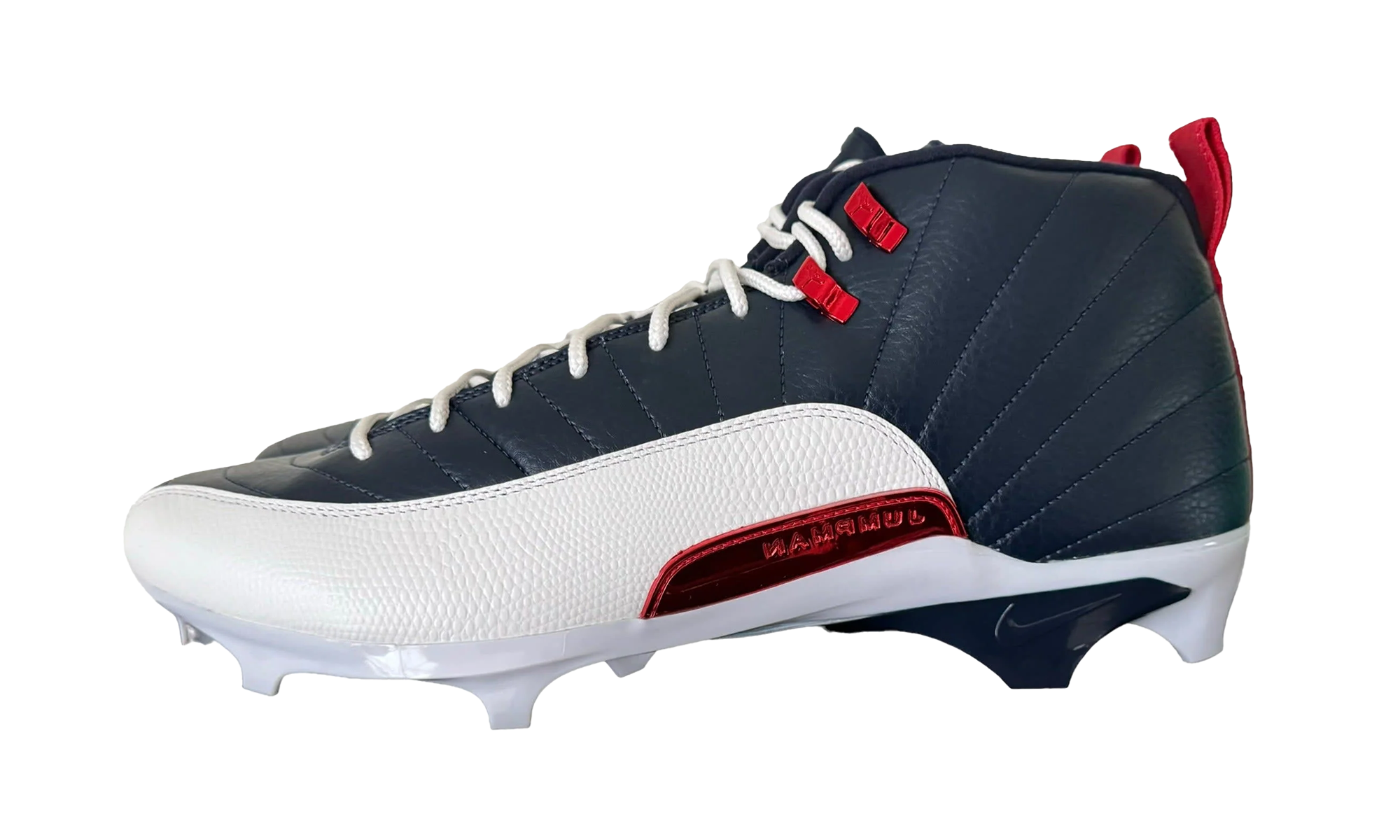 Air Jordan 12Alpha 3 PE Cleats Howard University - Navy / White FJ6211 416