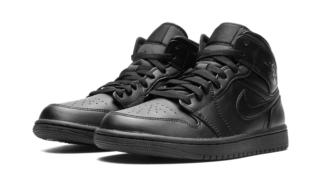 Air Jordan 1 Mid Triple Black 554724 093