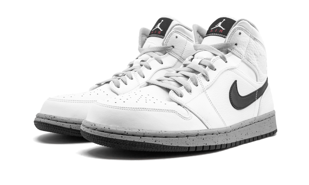 Air Jordan 1 Mid White/Cement 554724 115