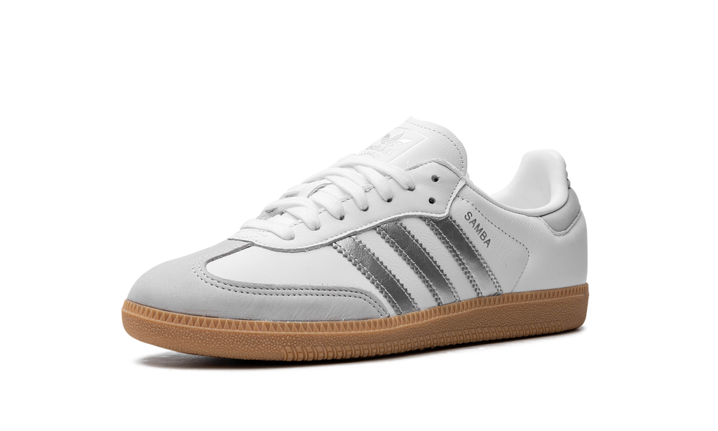 Adidas Samba OG WMNS White Silver Metallic Grey JI2725