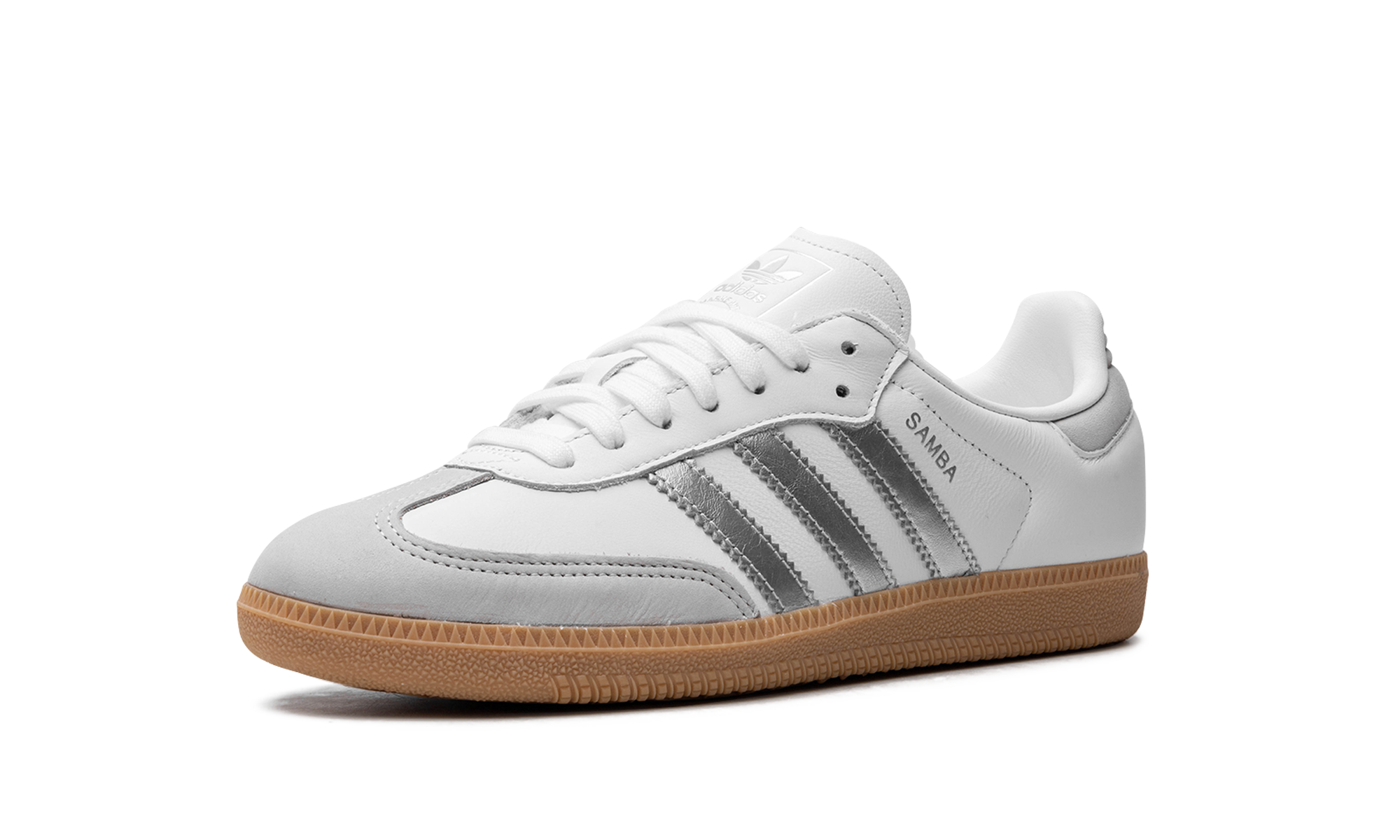 Adidas Samba OG WMNS White Silver Metallic Grey JI2725