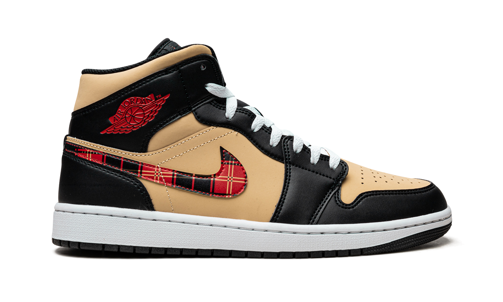 Air Jordan 1 Mid SE Tartan Swoosh DZ5329 001