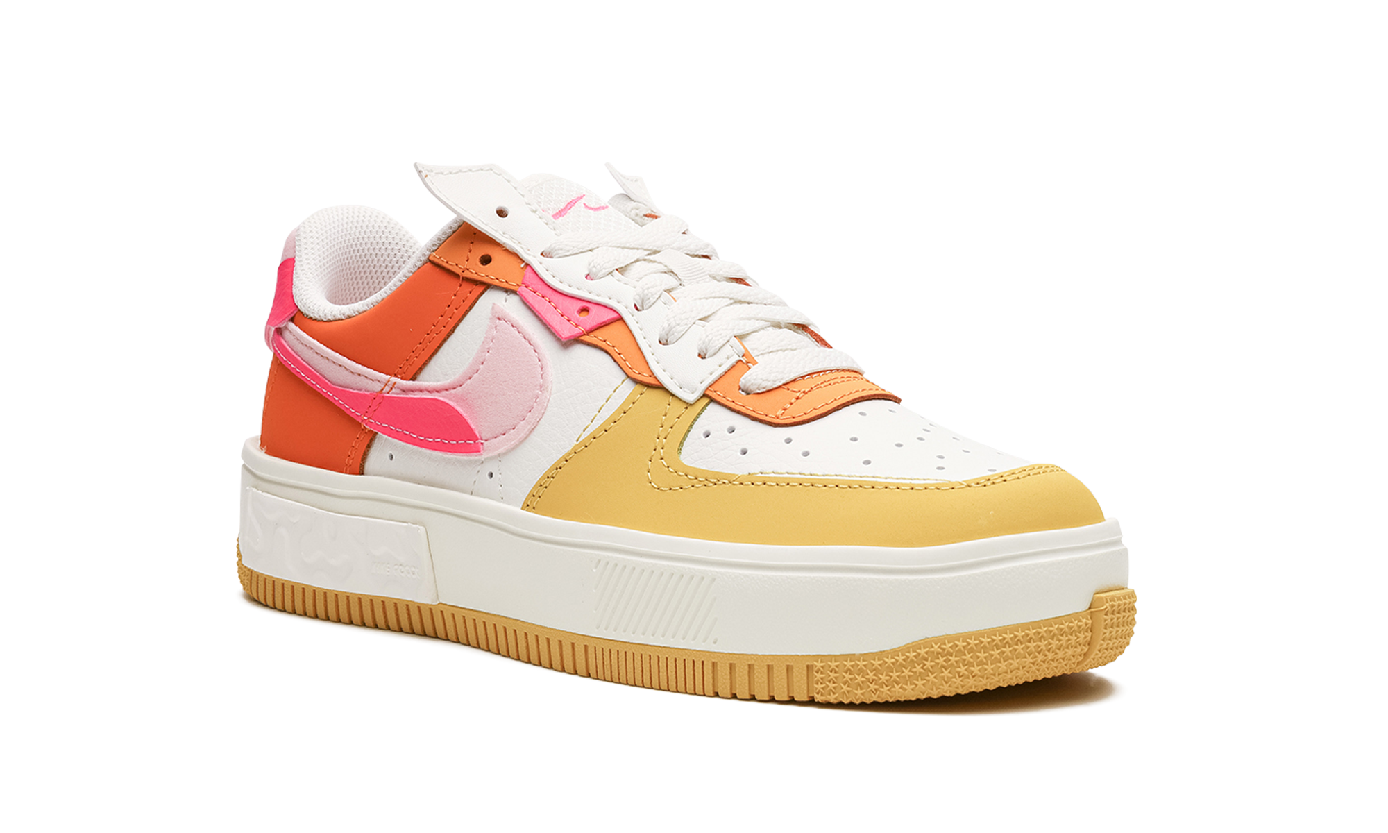 Nike AIR FORCE 1 FONTANKA MNS WMNS Summit White/Solar Flare/Medium Soft Pink/Hyper Pink DX2675 100