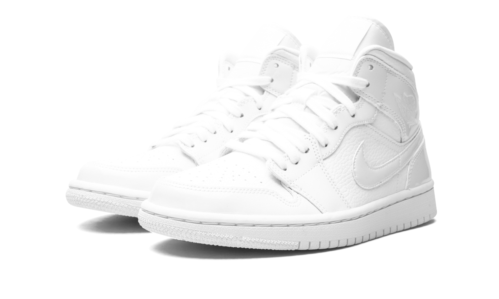 AIR JORDAN 1 MID WMNS Triple White BQ6472 100