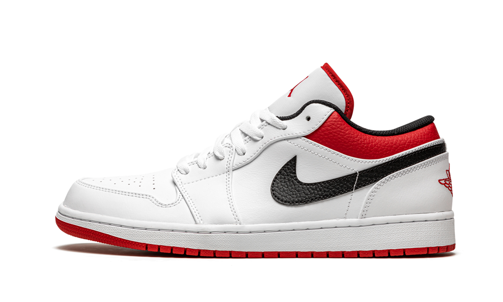 Air Jordan 1 Low White University Red 553558 118