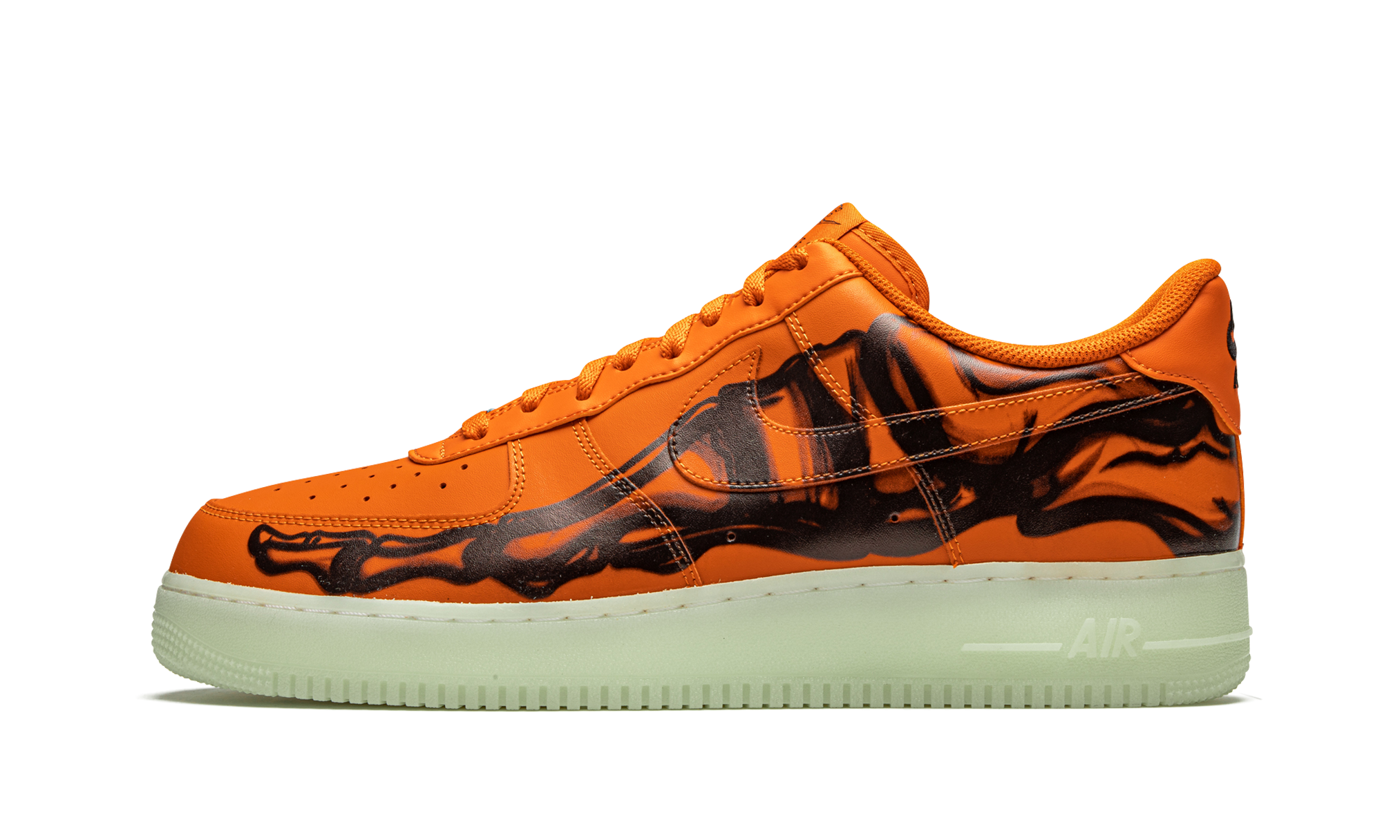 Nike Air Force 1 Low Orange Skeleton CU8067 800