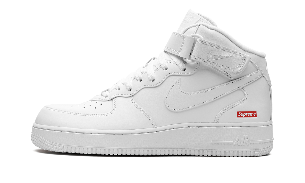 Nike Air Force 1 Mid Supreme - Mini Box Logo White FZ8784 100