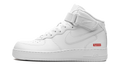 Nike Air Force 1 Mid Supreme - Mini Box Logo White FZ8784 100