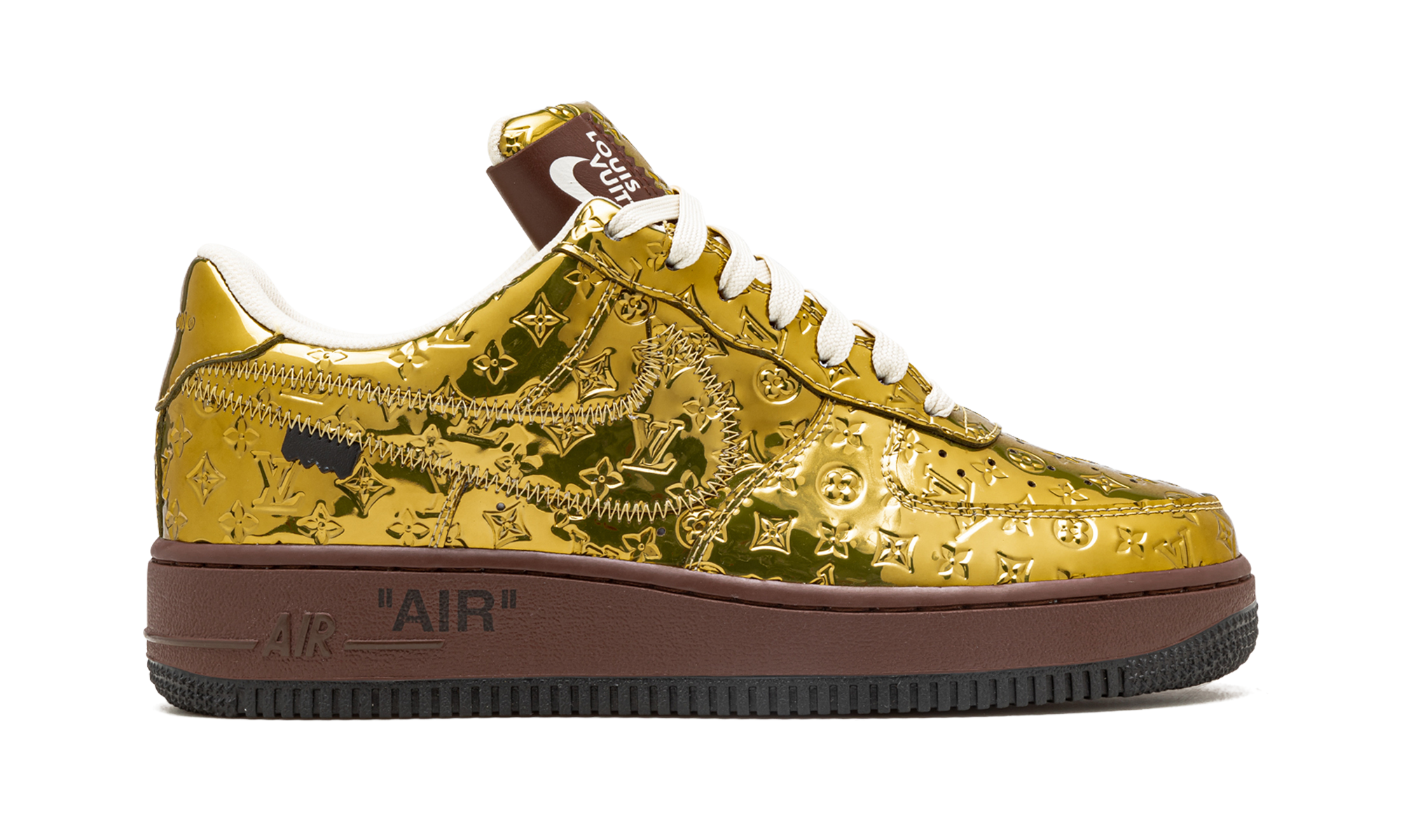Nike Louis Vuitton Air Force 1 Low Virgil Abloh - Metallic Gold 1A9VG3