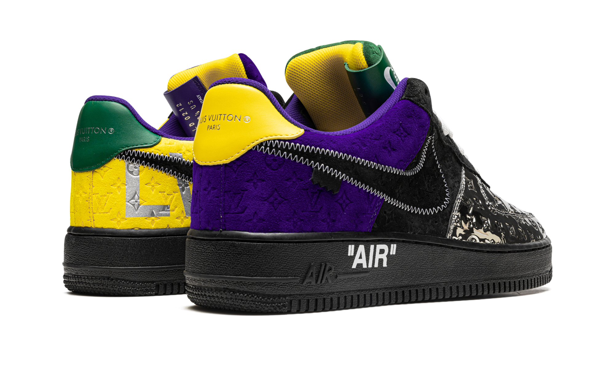 Nike Louis Vuitton Air Force 1 Low Virgil Abloh - Purple Dusk/Metallic Silver 1A9VCC