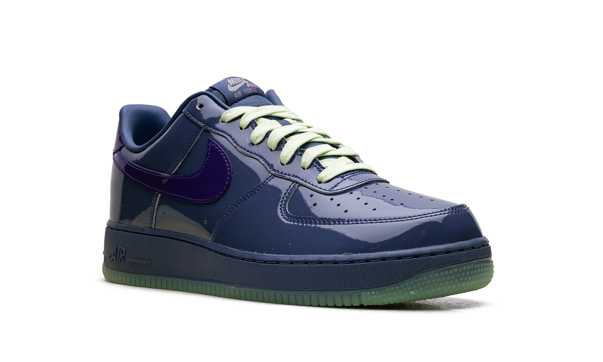Nike Air Force 1 Low Patent Leather Mystic Navy Grape Ice IO4489 400