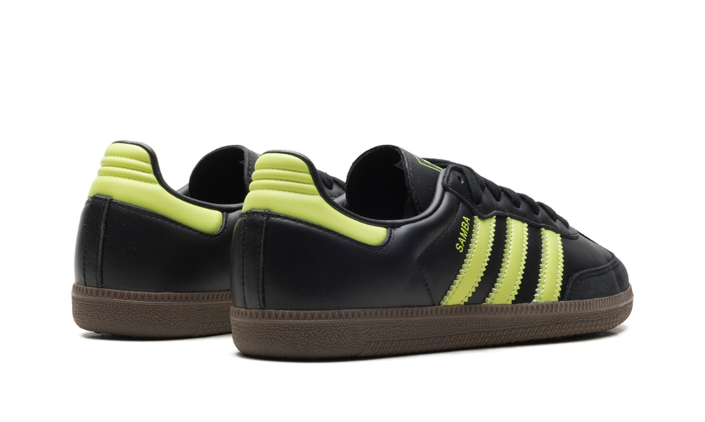 Adidas Samba OG WMNS Black Pulse Lime JS1387