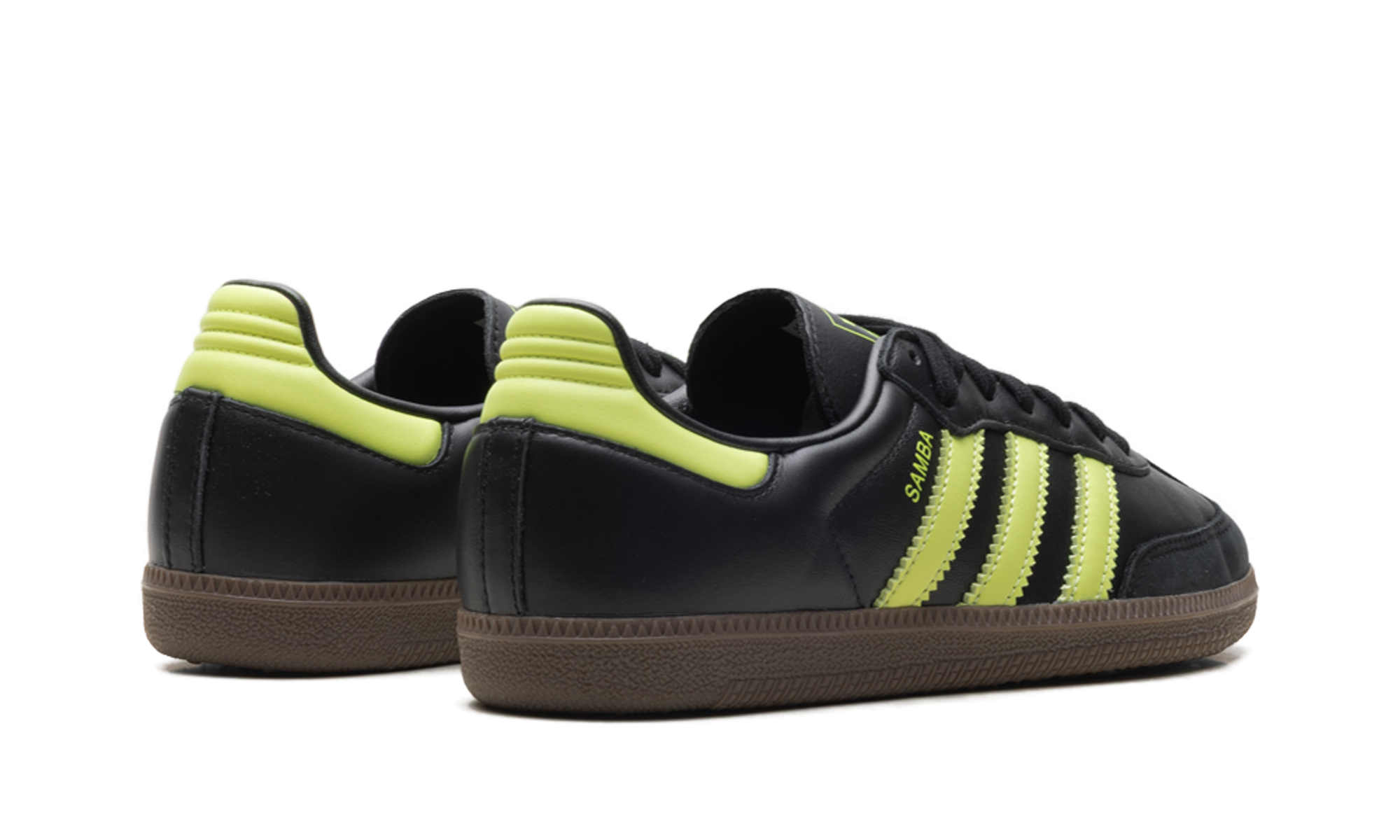 Adidas Samba OG WMNS Black Pulse Lime JS1387