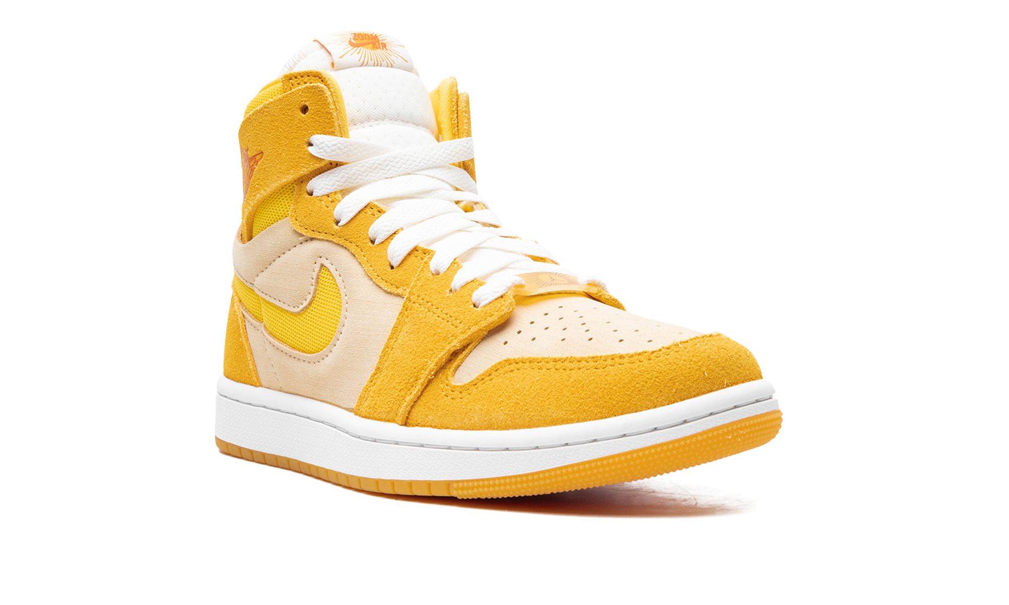 Air Jordan 1 Zoom Air CMFT 2 WMNS Yellow Ochre/Tour Yellow-Pale Vanilla-Safety FJ5743 700