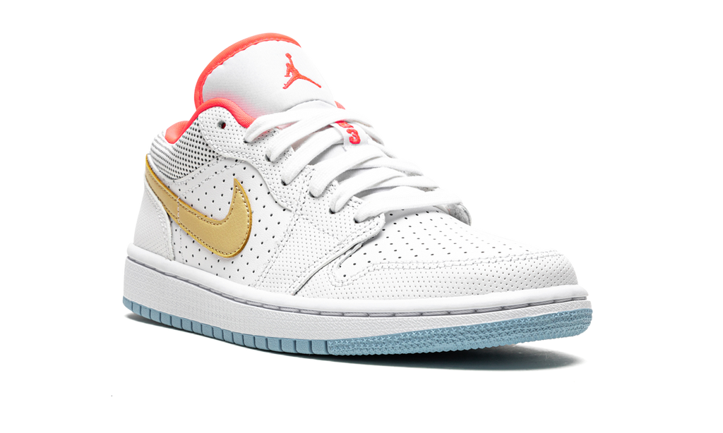 AIR JORDAN 1 LO SE WMNS White / Sesame / Flash Crimson DC9509 100