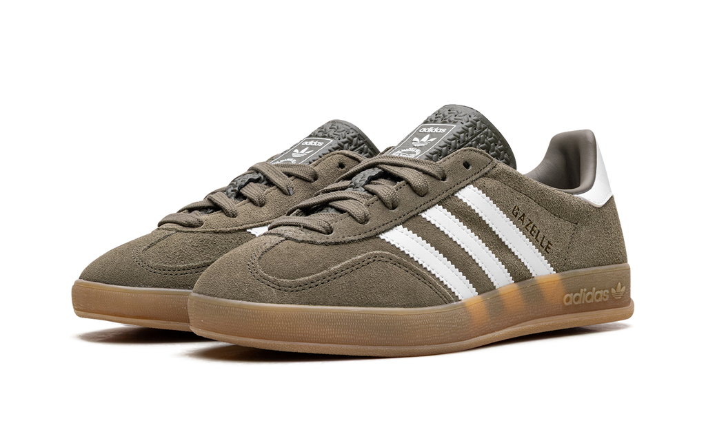 Adidas Gazelle Indoor Olive Strata Cloud White Gum JQ0174