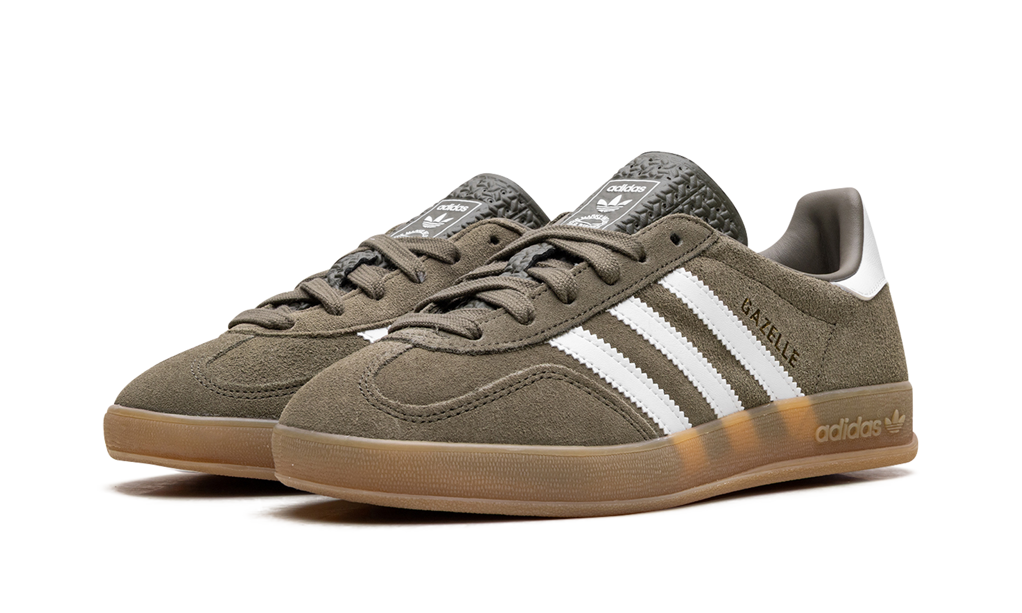 Adidas Gazelle Indoor Olive Strata Cloud White Gum JQ0174