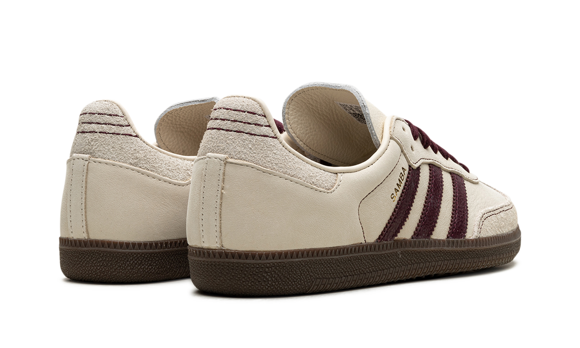 Adidas Samba OG WMNS Wonder White Maroon IG1987