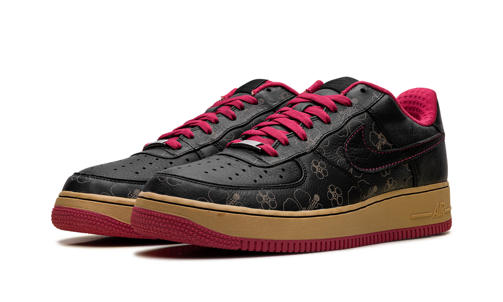 Nike Air Force 1 Premium '07 Black/Black-Cerise-Metallic Gold 315180 001
