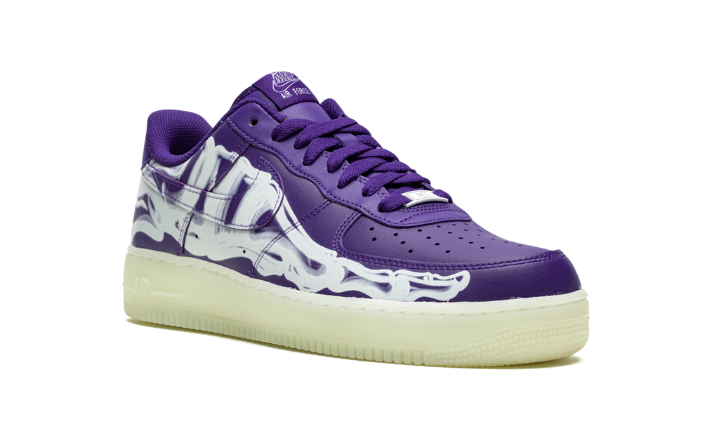 Nike Air Force 1 Low '07 QS Purple Skeleton Halloween CU8067 500