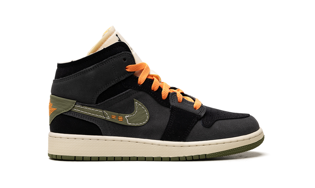 Air Jordan 1 Mid SE GS Craft Anthracite Light Olive FD5847 003