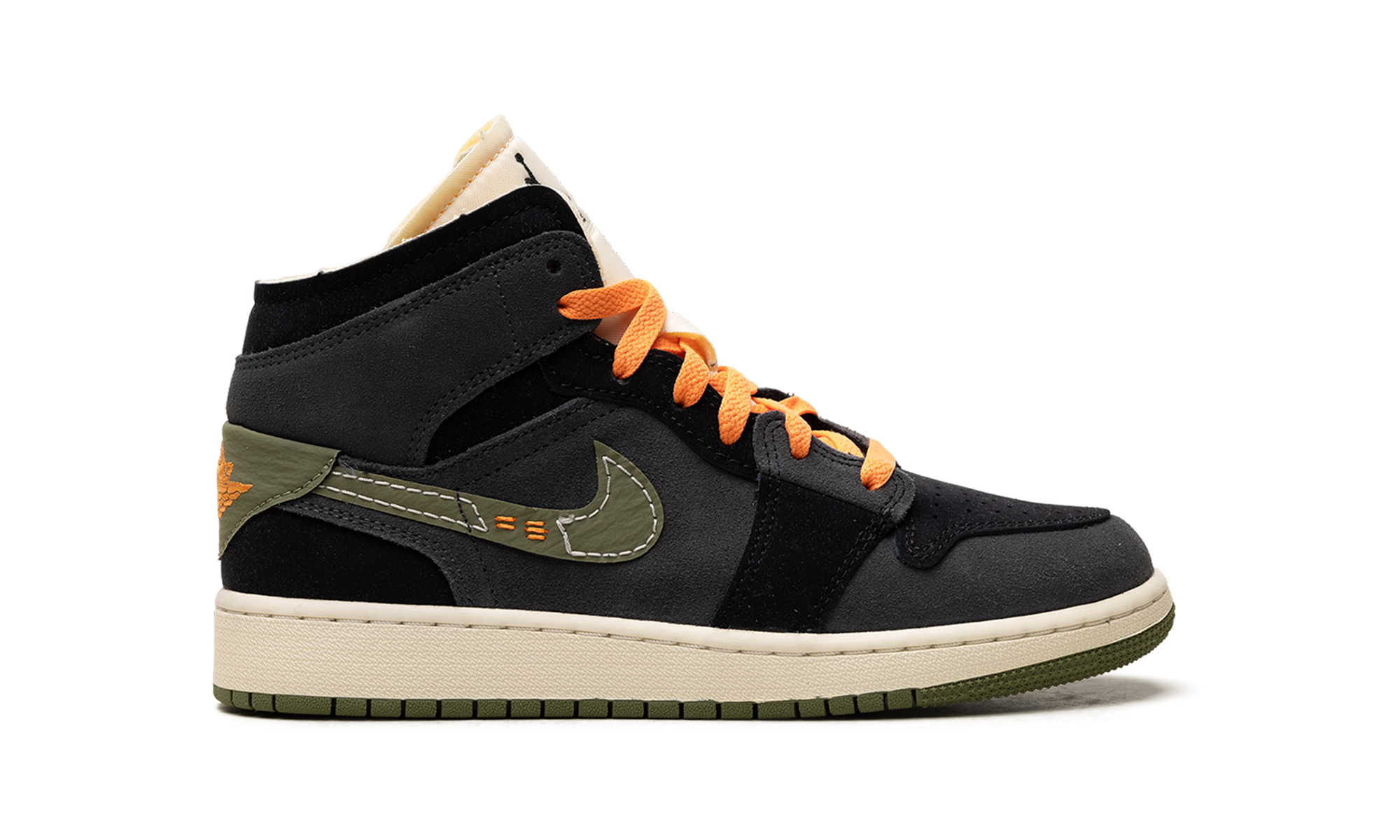 Air Jordan 1 Mid SE GS Craft Anthracite Light Olive FD5847 003