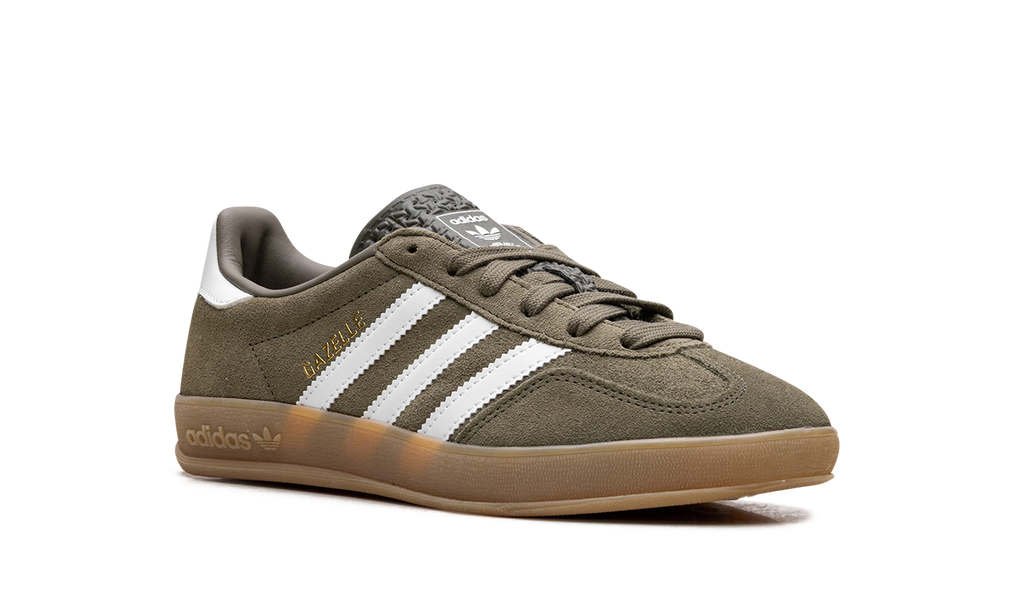 Adidas Gazelle Indoor Olive Strata Cloud White Gum JQ0174