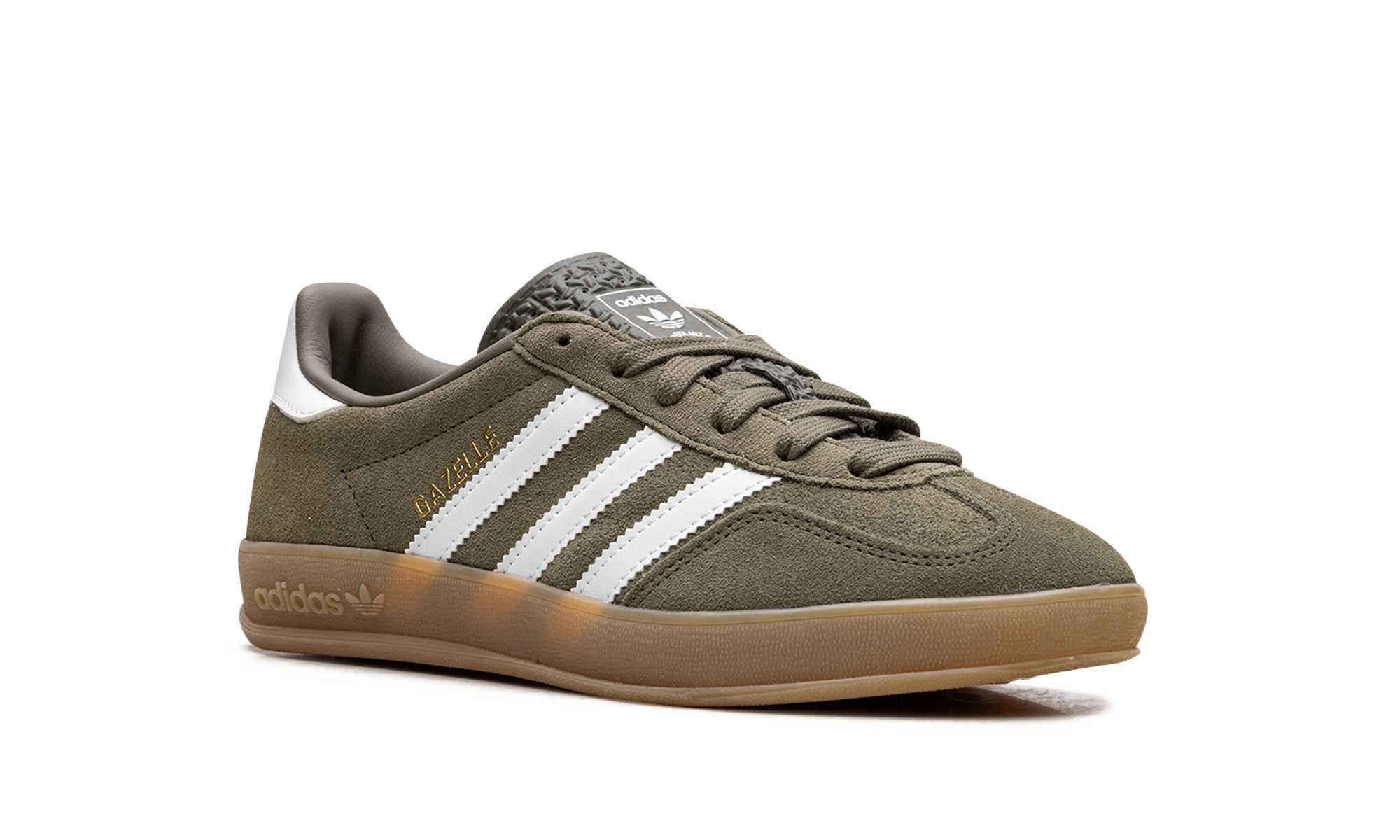 Adidas Gazelle Indoor Olive Strata Cloud White Gum JQ0174