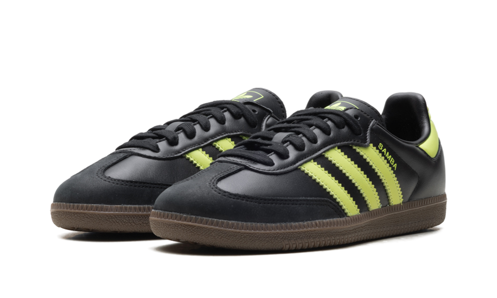 Adidas Samba OG WMNS Black Pulse Lime JS1387