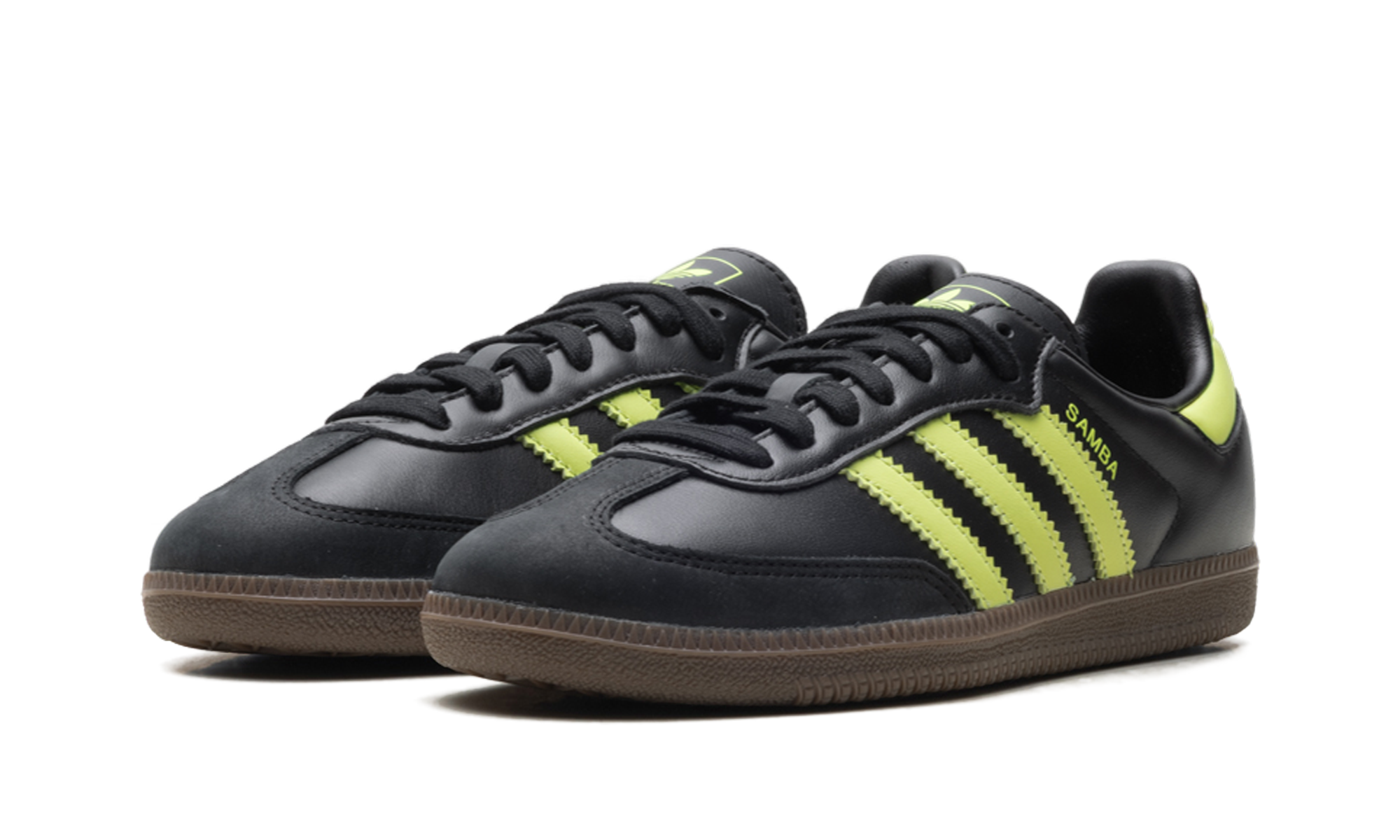 Adidas Samba OG WMNS Black Pulse Lime JS1387