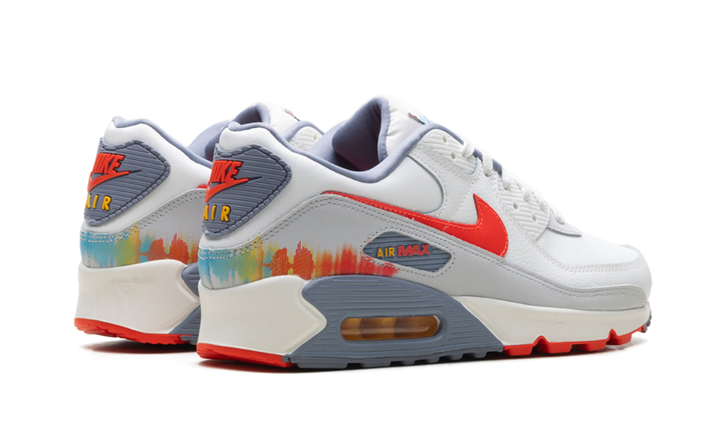 Nike Air Max 90 Premium Summit White Ashen Slate Pure Platinum Bright Crimson HJ9147 121