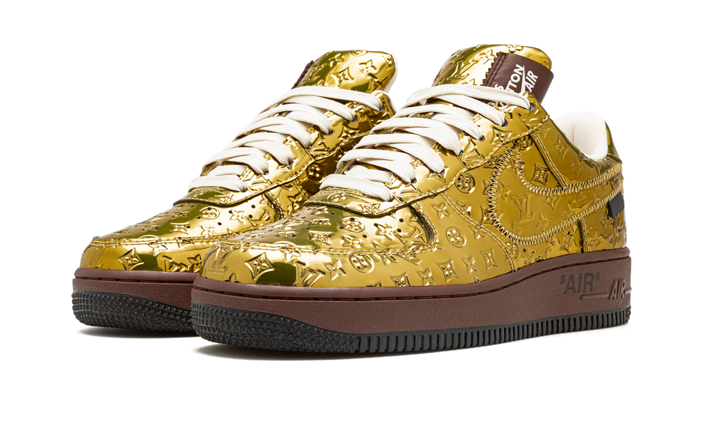 Nike Louis Vuitton Air Force 1 Low Virgil Abloh - Metallic Gold 1A9VG3