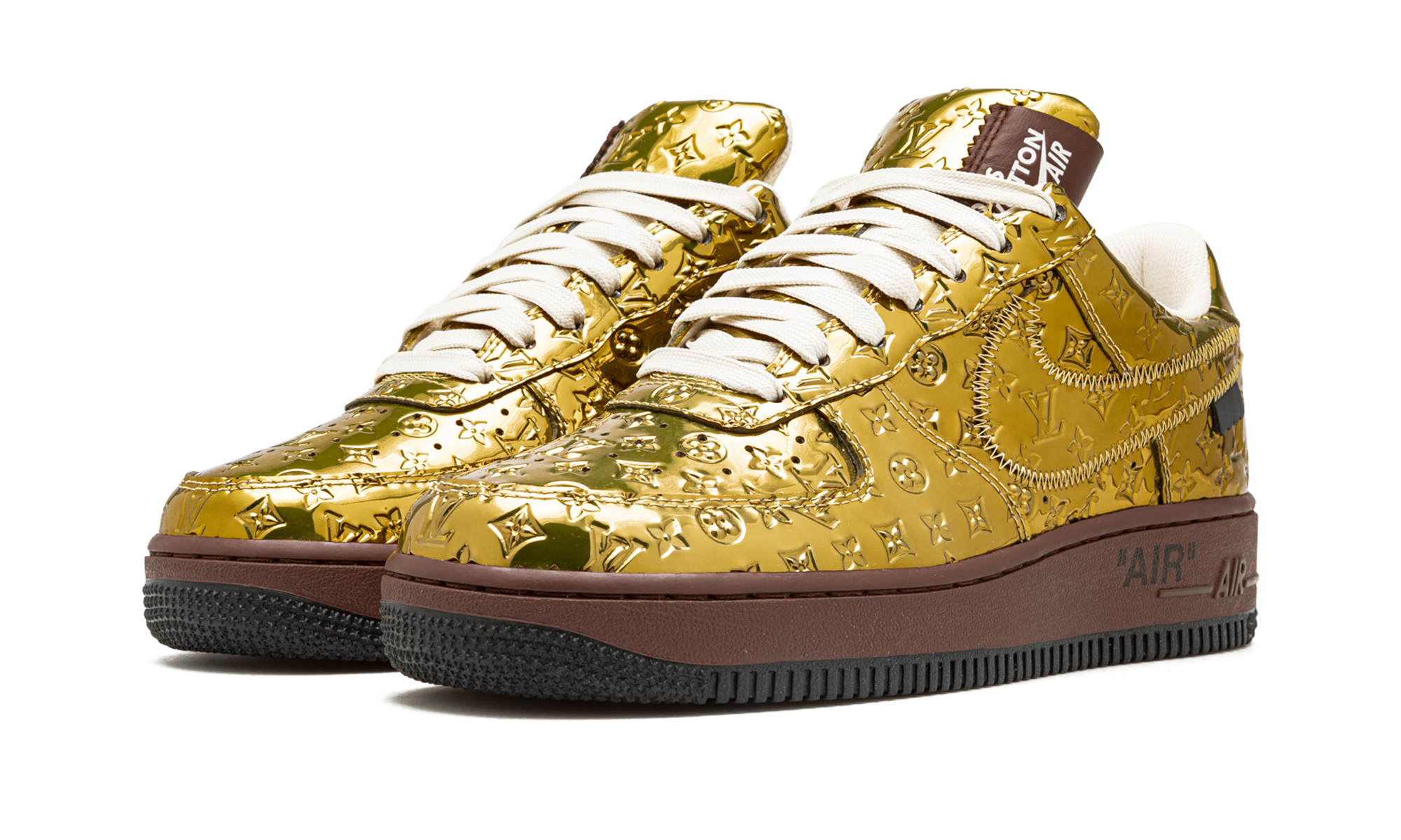 Nike Louis Vuitton Air Force 1 Low Virgil Abloh - Metallic Gold 1A9VG3