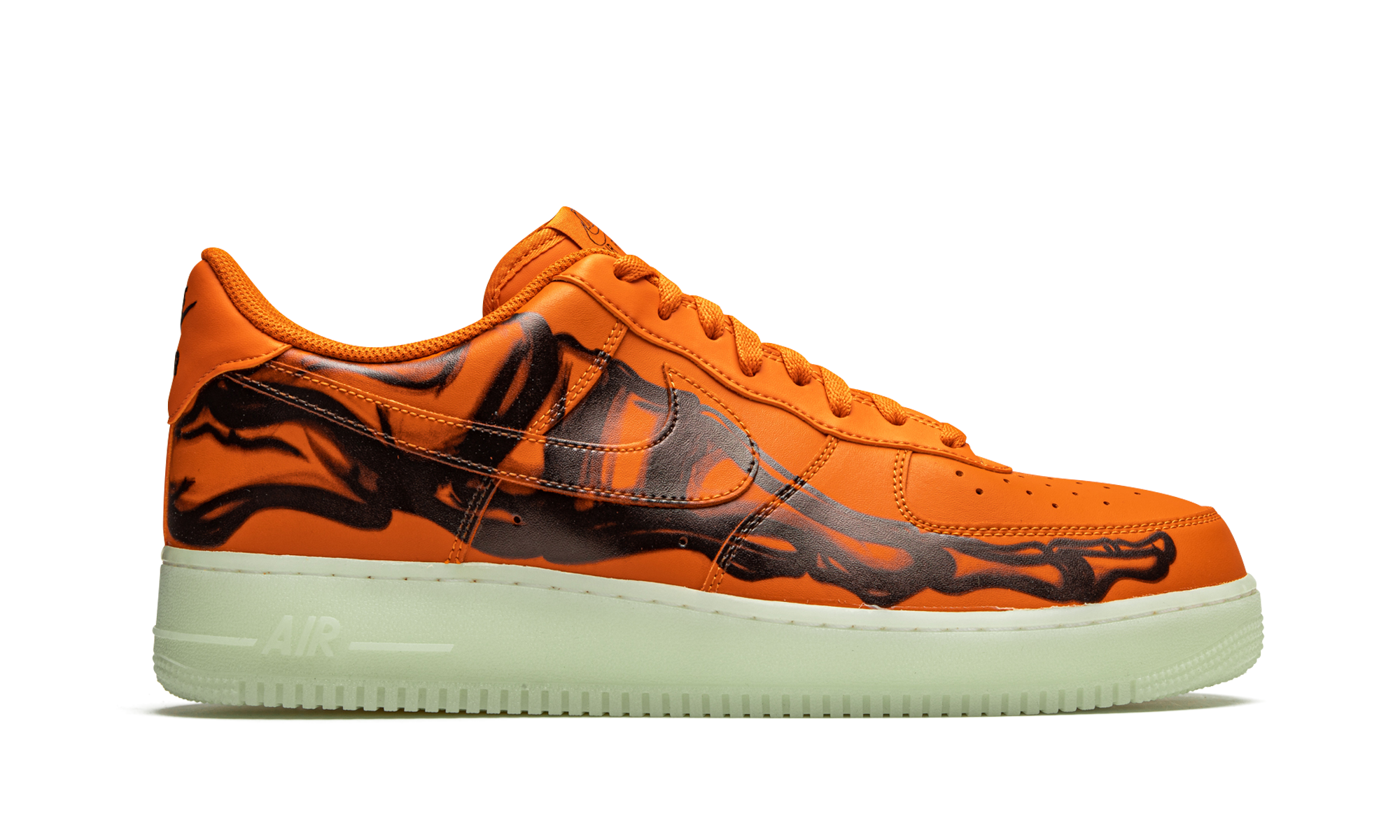 Nike Air Force 1 Low Orange Skeleton CU8067 800