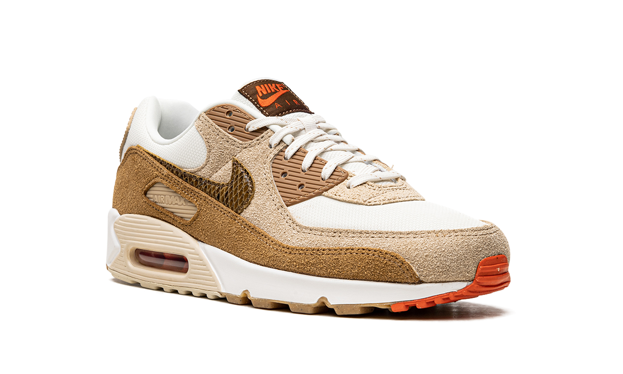 Nike AIR MAX 90 WMNS Pale Ivory Snakeskin Swoosh DX9502 100