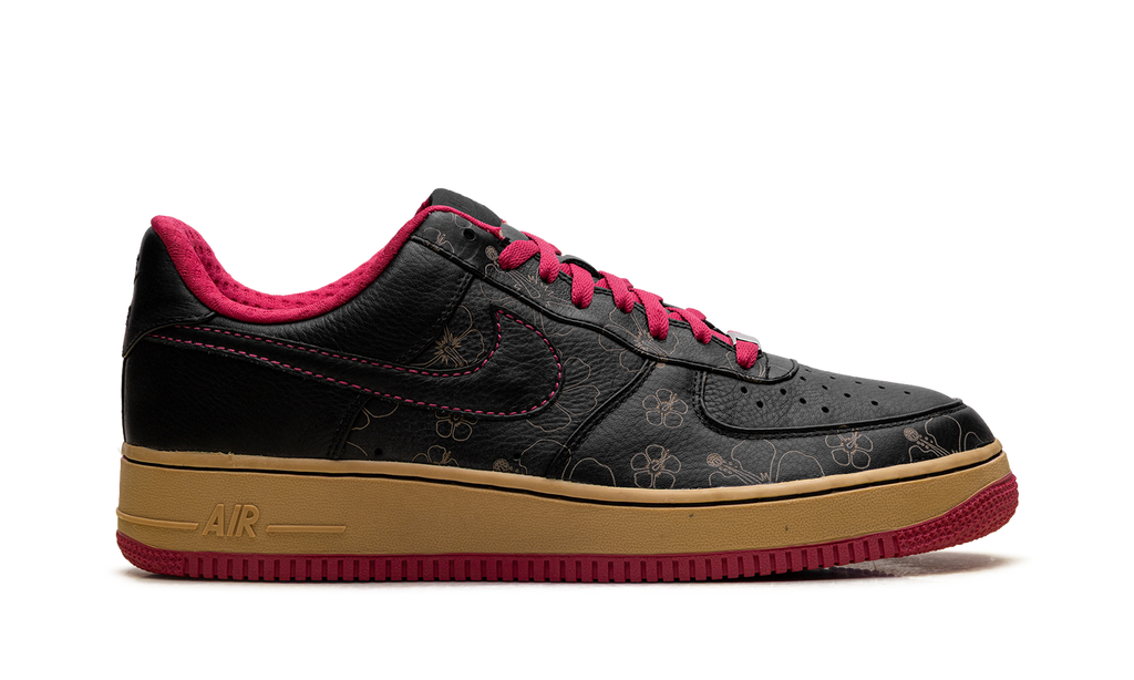 Nike Air Force 1 Premium '07 Black/Black-Cerise-Metallic Gold 315180 001