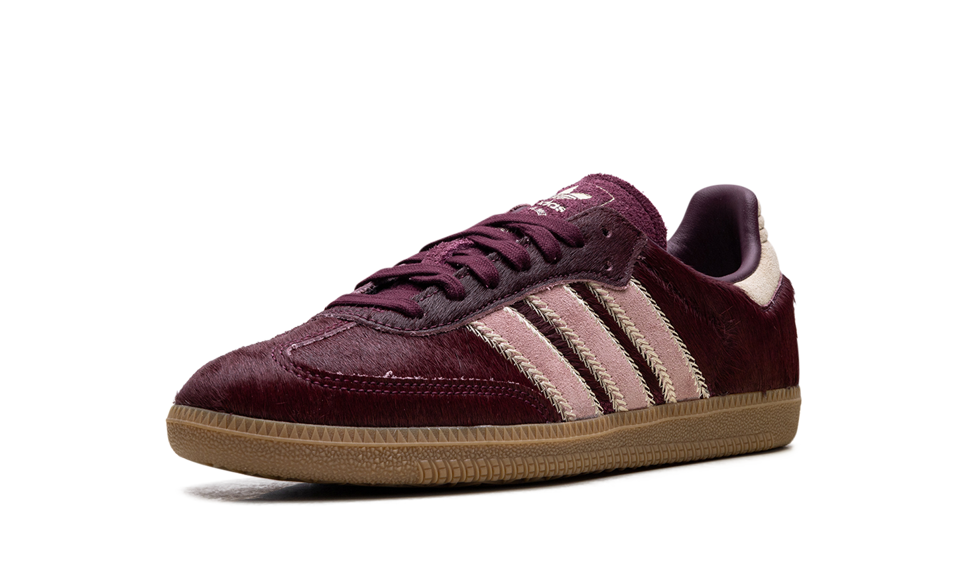 Adidas Samba OG WMNS Maroon Sand Strata Pony JP5330