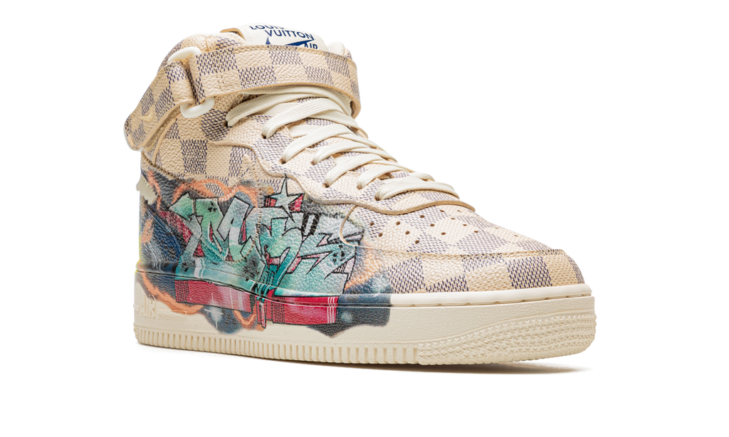 Nike Louis Vuitton Air Force 1 Mid Virgil Abloh - Graffiti 1A9VE0