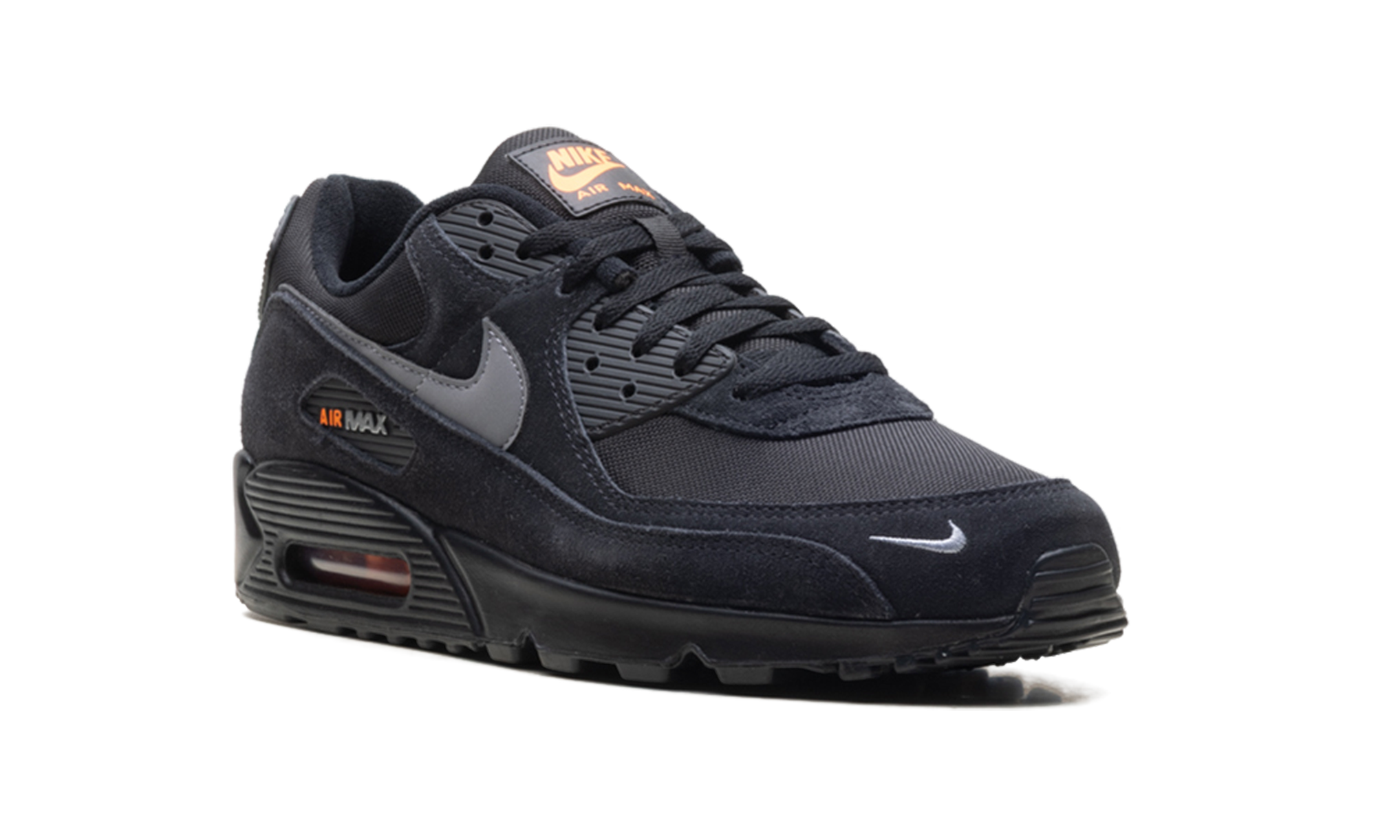 Nike Air Max 90 Black Metallic Cool Grey Orange DO6706 010