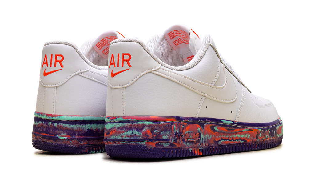 Nike Air Force 1 Low White Multi-Color Marble AJ9507 100