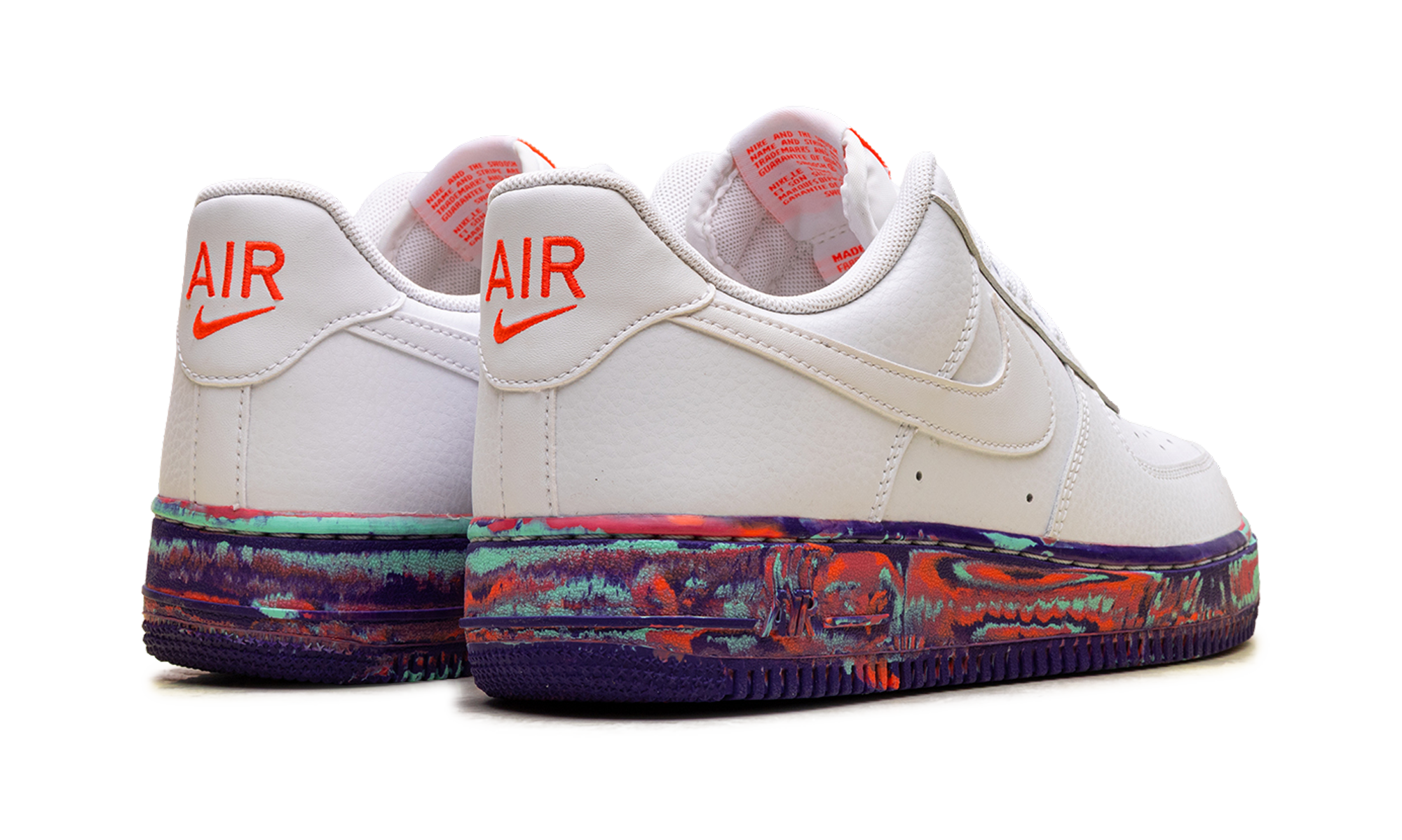 Nike Air Force 1 Low White Multi-Color Marble AJ9507 100