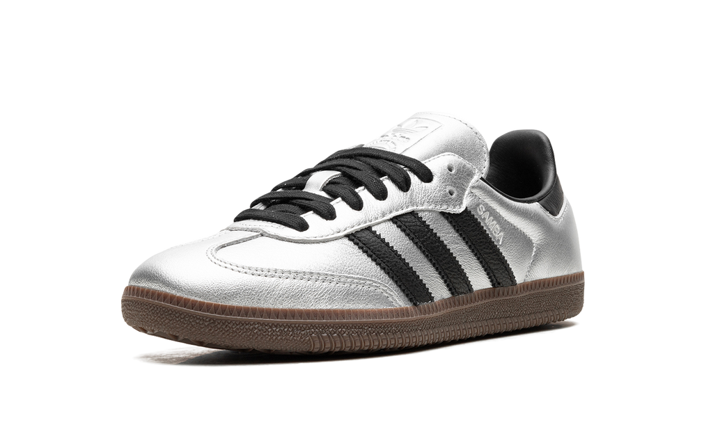 Adidas Samba OG WMNS Silver Metallic Black Gum JI4218
