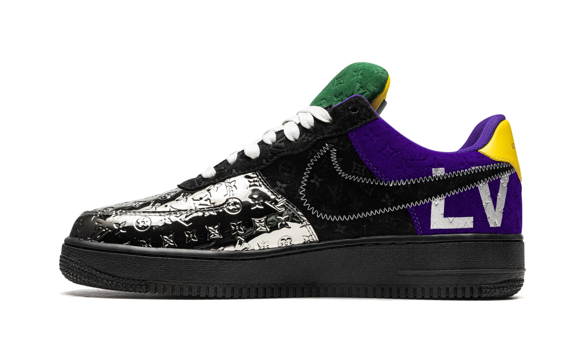 Nike Louis Vuitton Air Force 1 Low Virgil Abloh - Purple Dusk/Metallic Silver 1A9VCC