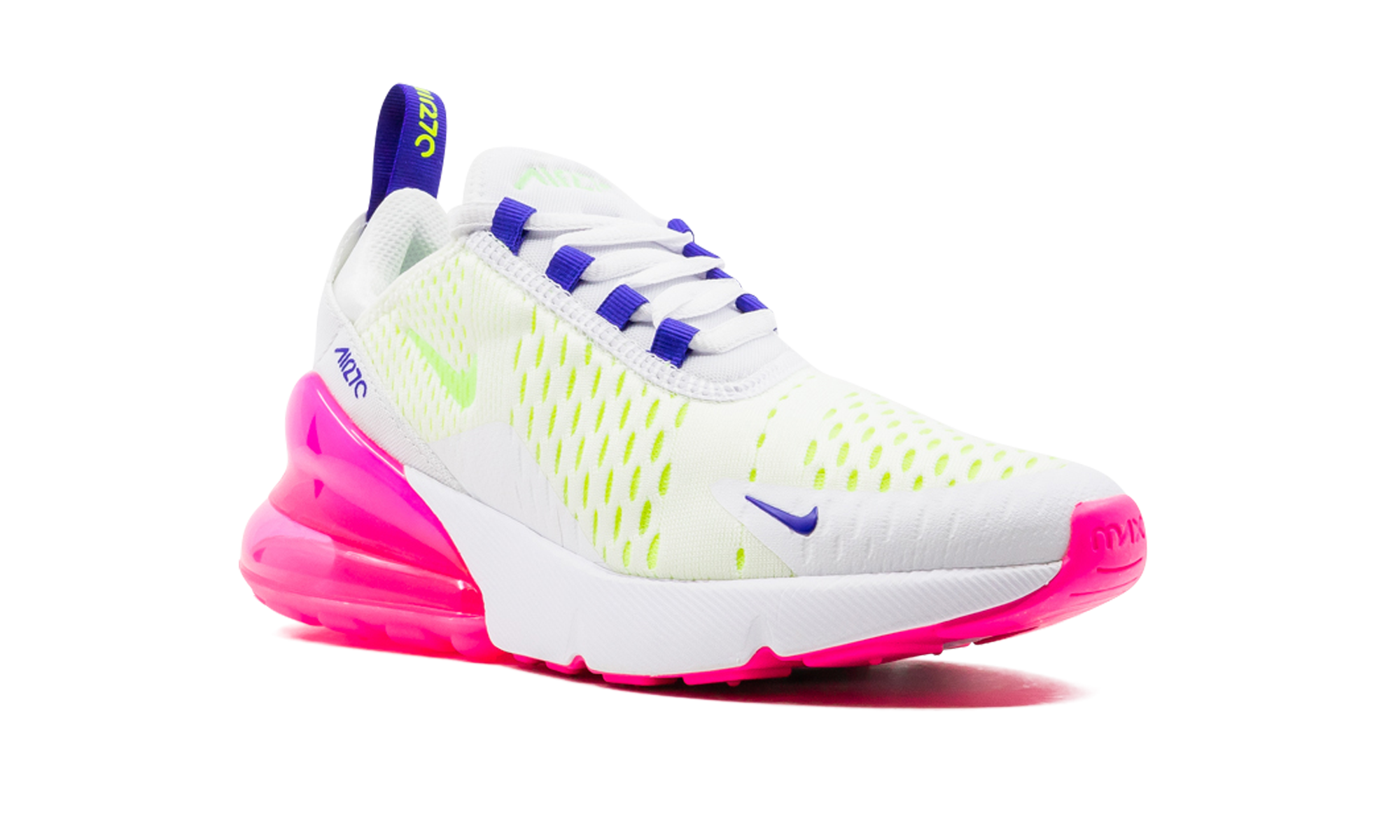 Nike AIR MAX 270 MNS WMNS White / Pink Blast / Volt DH0252 100