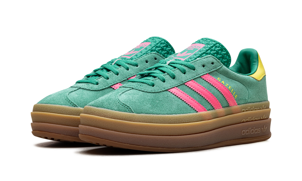 Adidas Gazelle Bold WMNS Court Green Lucid Pink JH9668